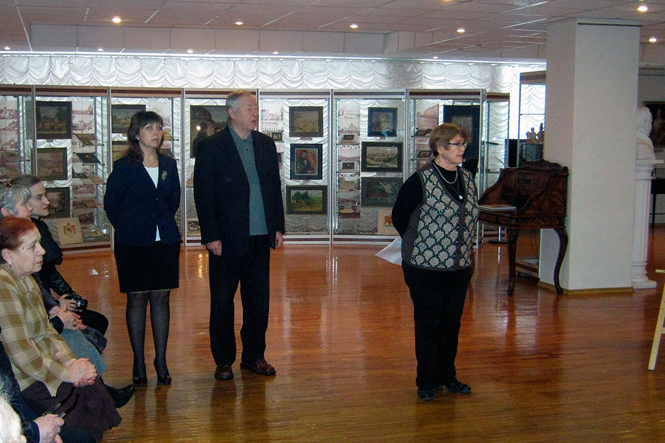 Открытие выставки художника Льва Саксонова