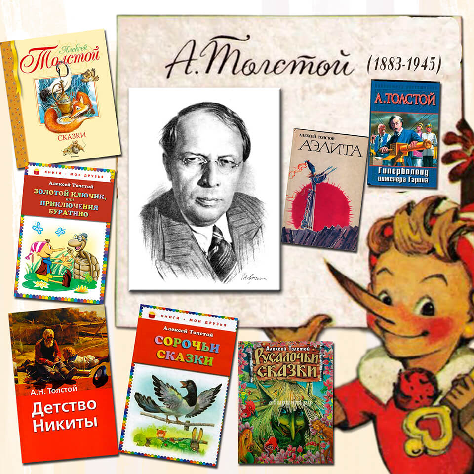 Книги Алексея Николаевича Толстого для детей список